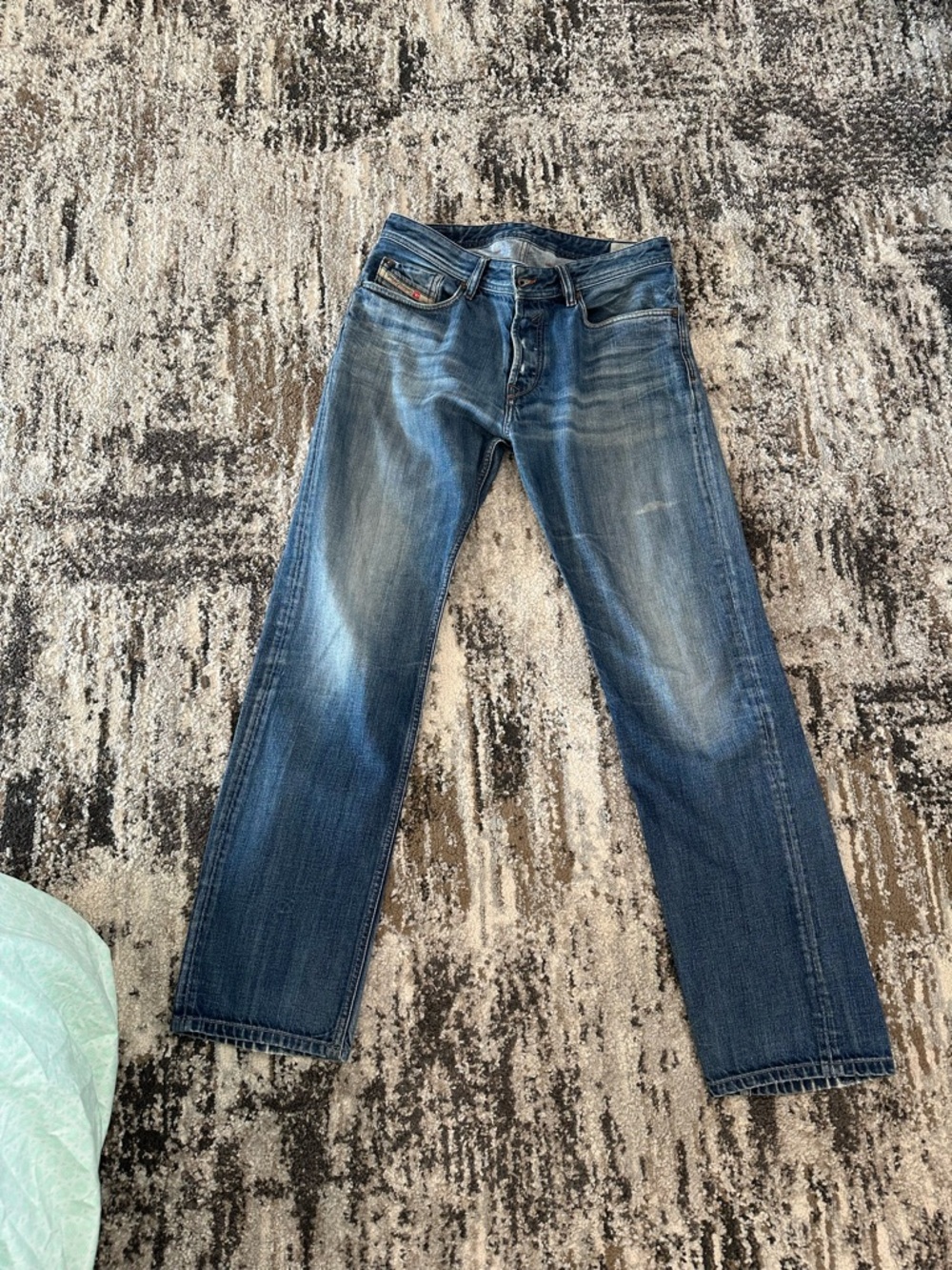 Diesel Waykee Blue Straight-Leg Jeans 31 x32